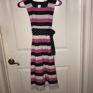 Disorderly kids stripes and polka dots dress